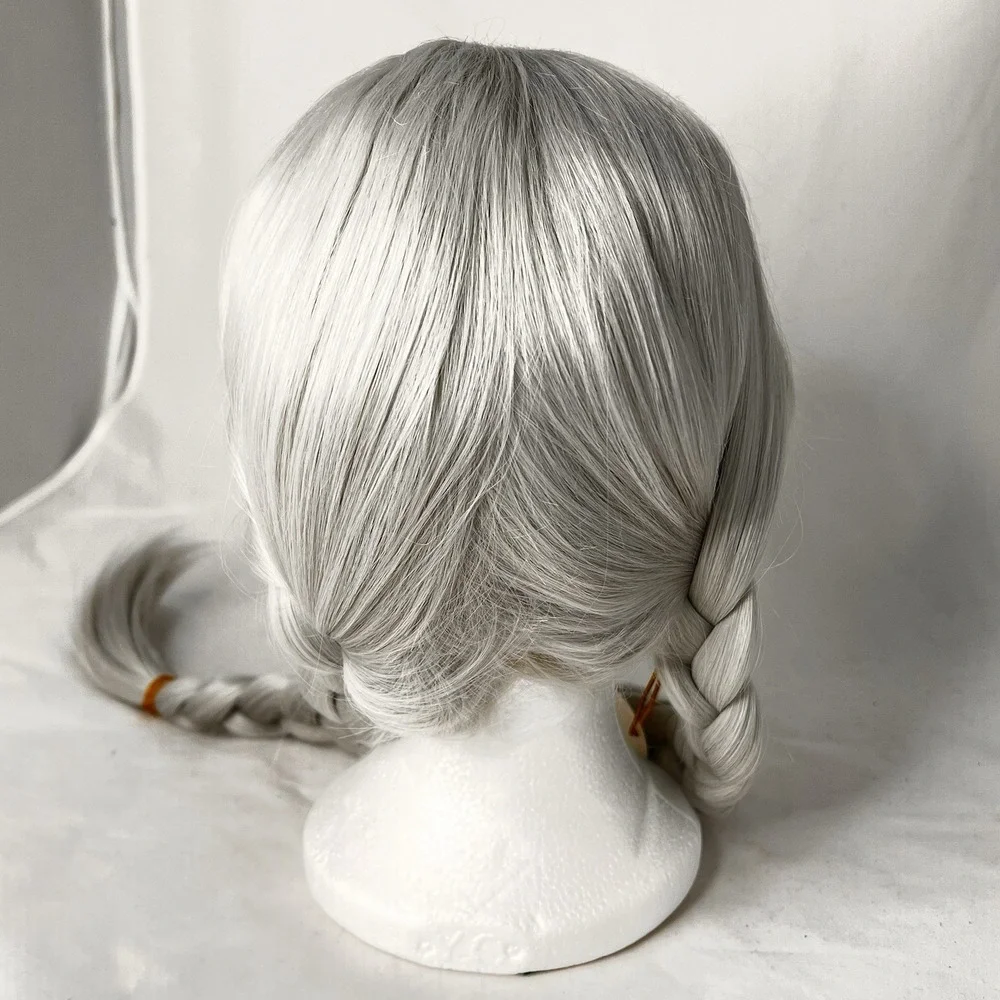 Party Play Costume Braided Pigtail Wig Fantasy Princess Viking Cosplay NIB Adult